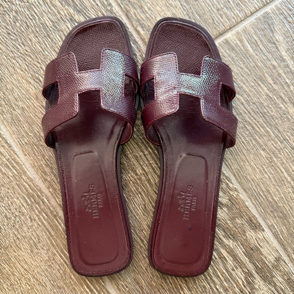 Hermes Oran Sandals size 35.5
